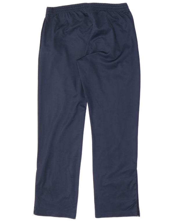 Calça de treino masculina Asics grande poliéster azul marinho