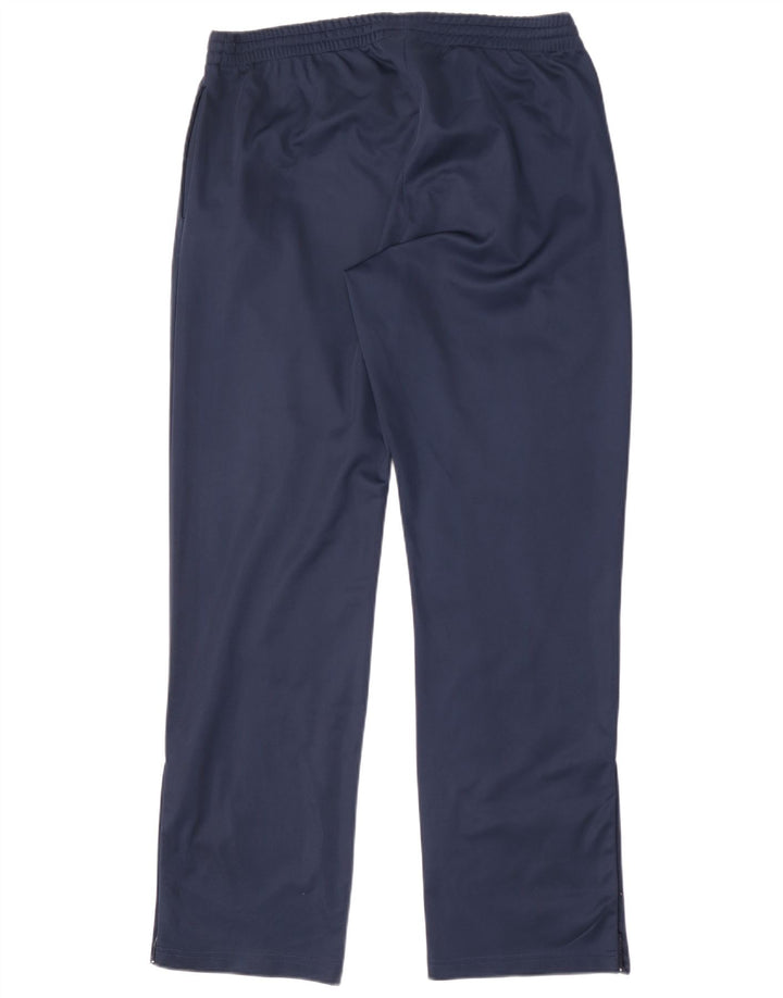 Calça de treino masculina Asics grande poliéster azul marinho