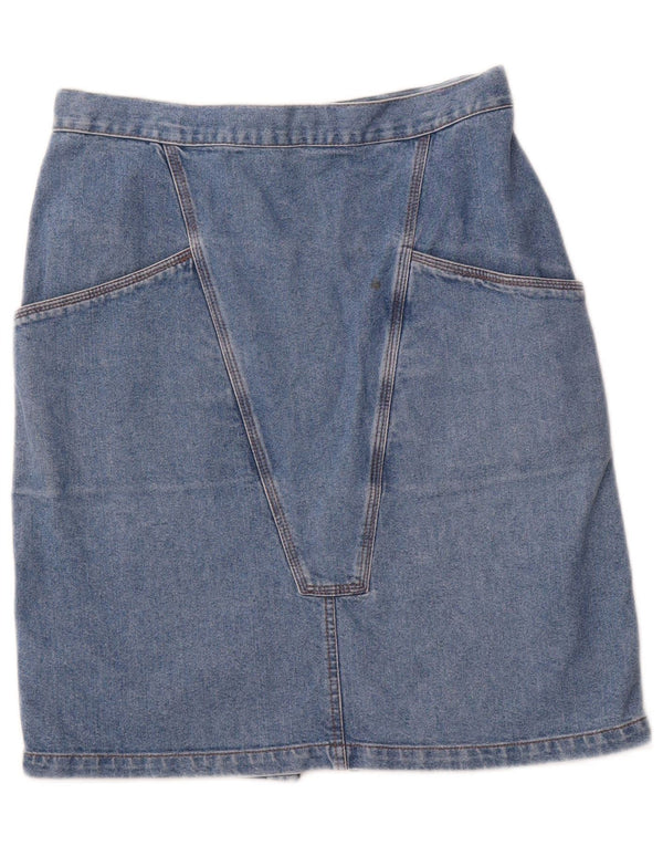 VINTAGE Womens Denim Skirt W30 Medium Blue