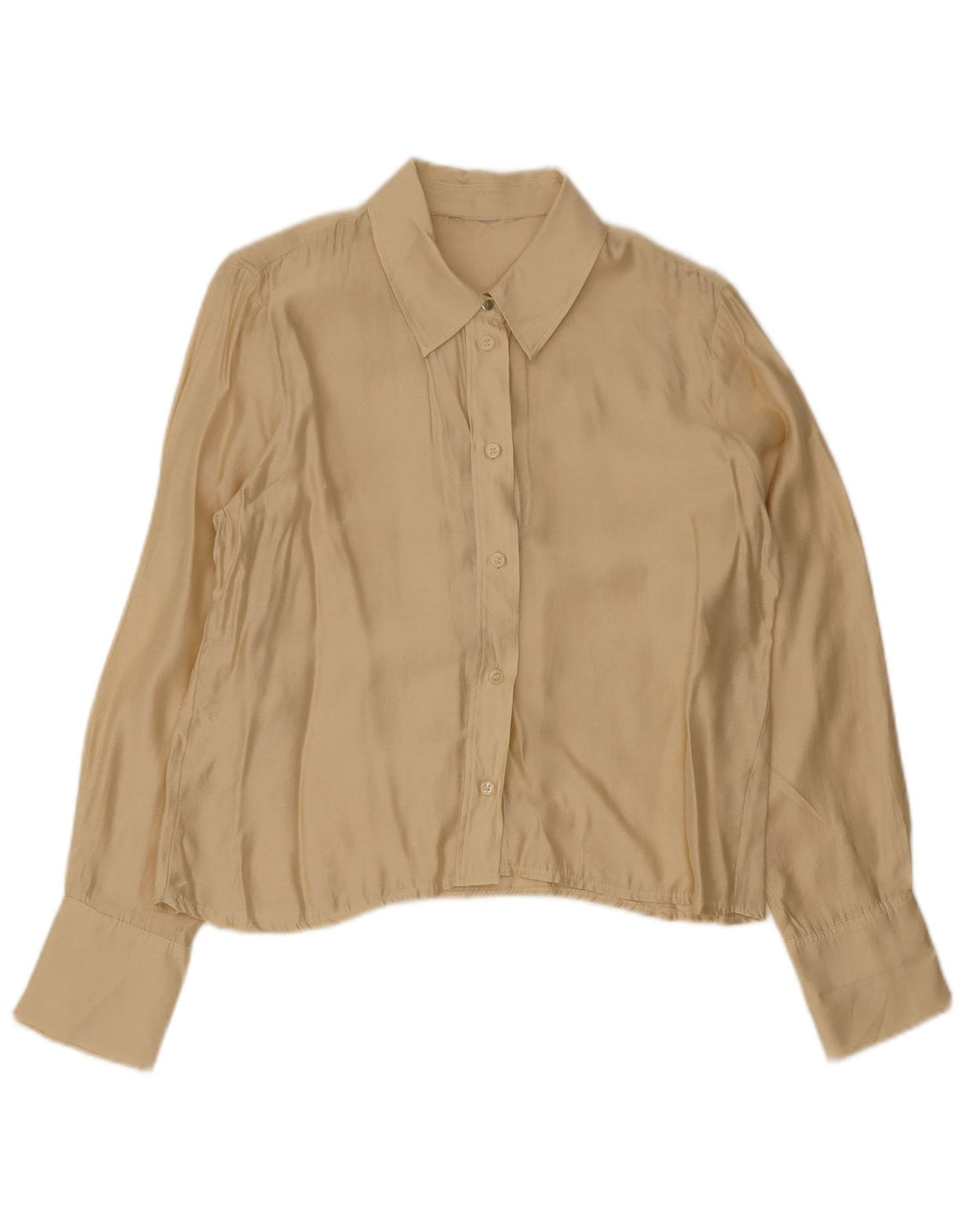 Blusa feminina vintage UK 14 bege médio
