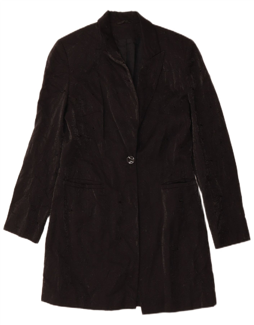 Sobretudo feminino RICHARDS UK 10 pequeno preto floral viscose