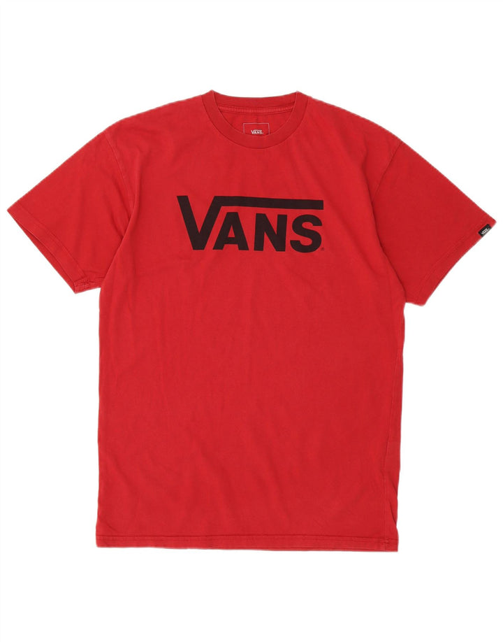 Camiseta Vans Masculina Classic Fit Top Médio Algodão Vermelho