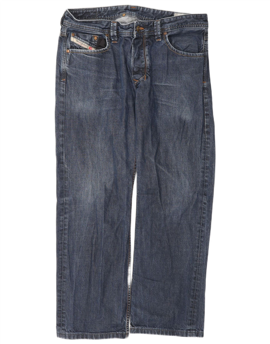 Jeans retos masculinos Diesel W34 L29 algodão azul