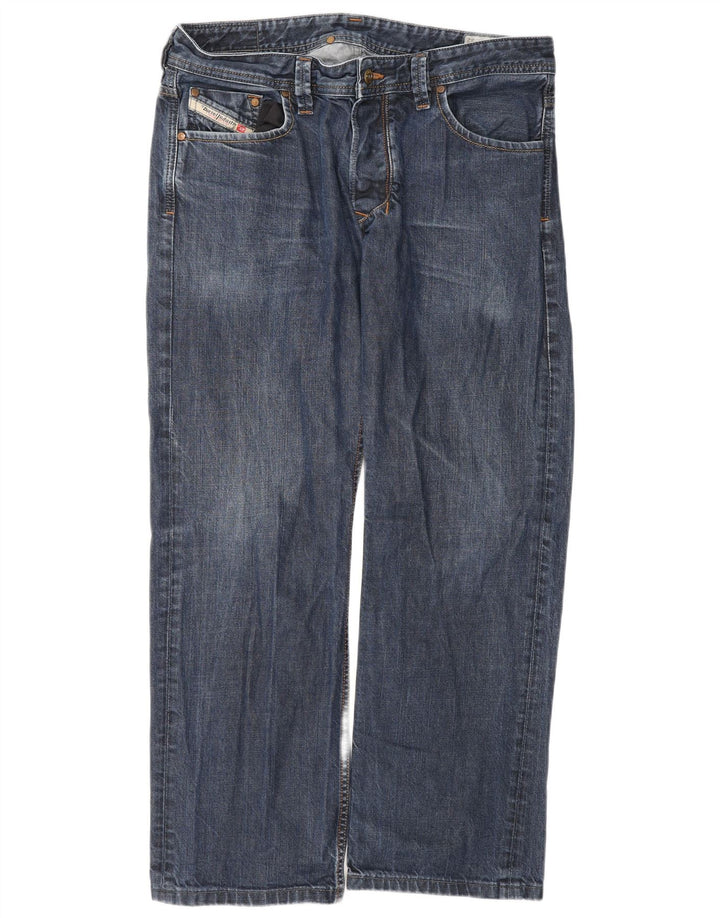 Jeans retos masculinos Diesel W34 L29 algodão azul