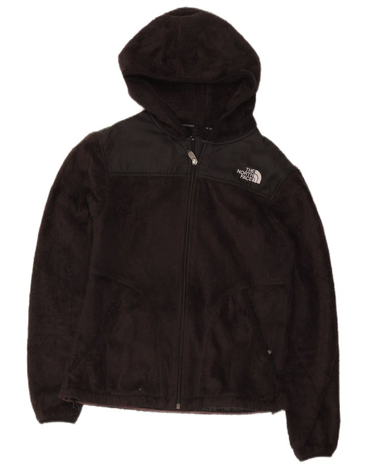 Jaqueta de lã com capuz feminina The North Face UK 12 poliéster preto médio