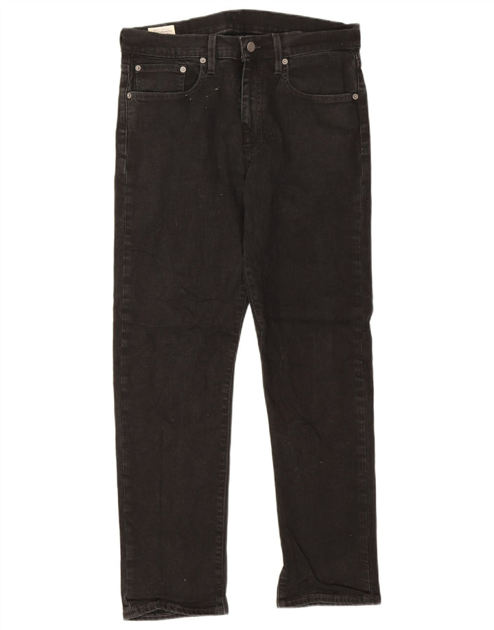 Jeans retos femininos Levi's W32 L30 algodão preto