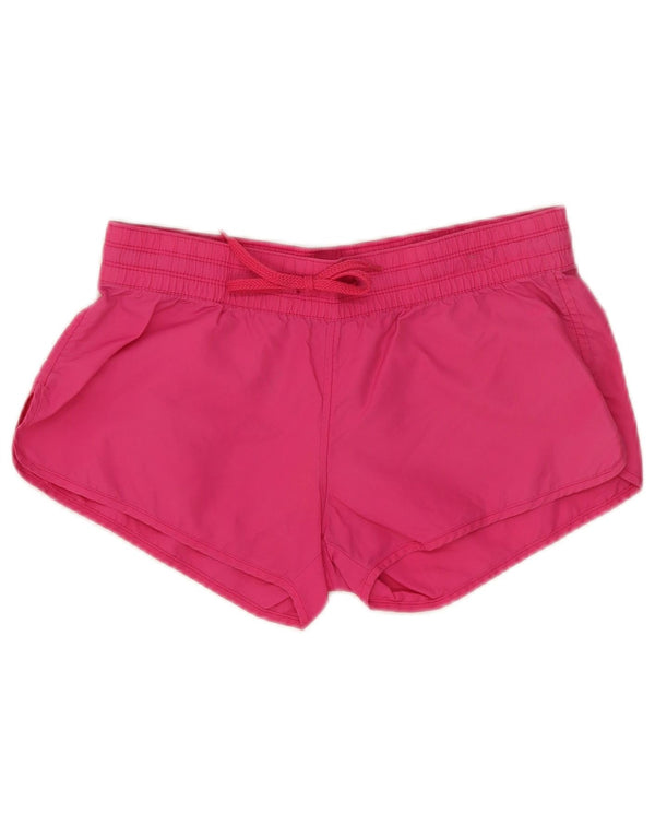 Champion Womens Sport Shorts UK 10 Small Pink Polyamide