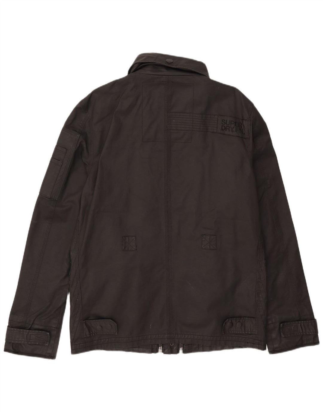 Jaqueta militar masculina Superdry UK 44 2XL algodão preto