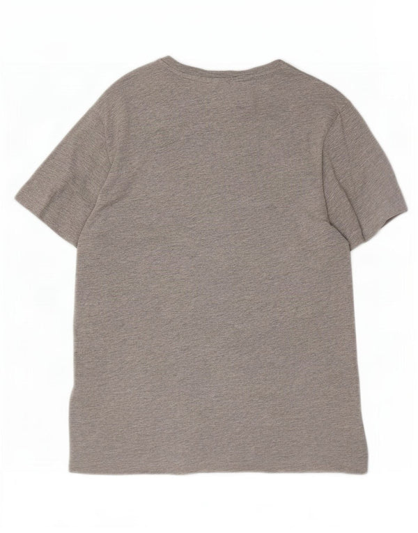 Camiseta gráfica masculina Champion cinza médio manchado