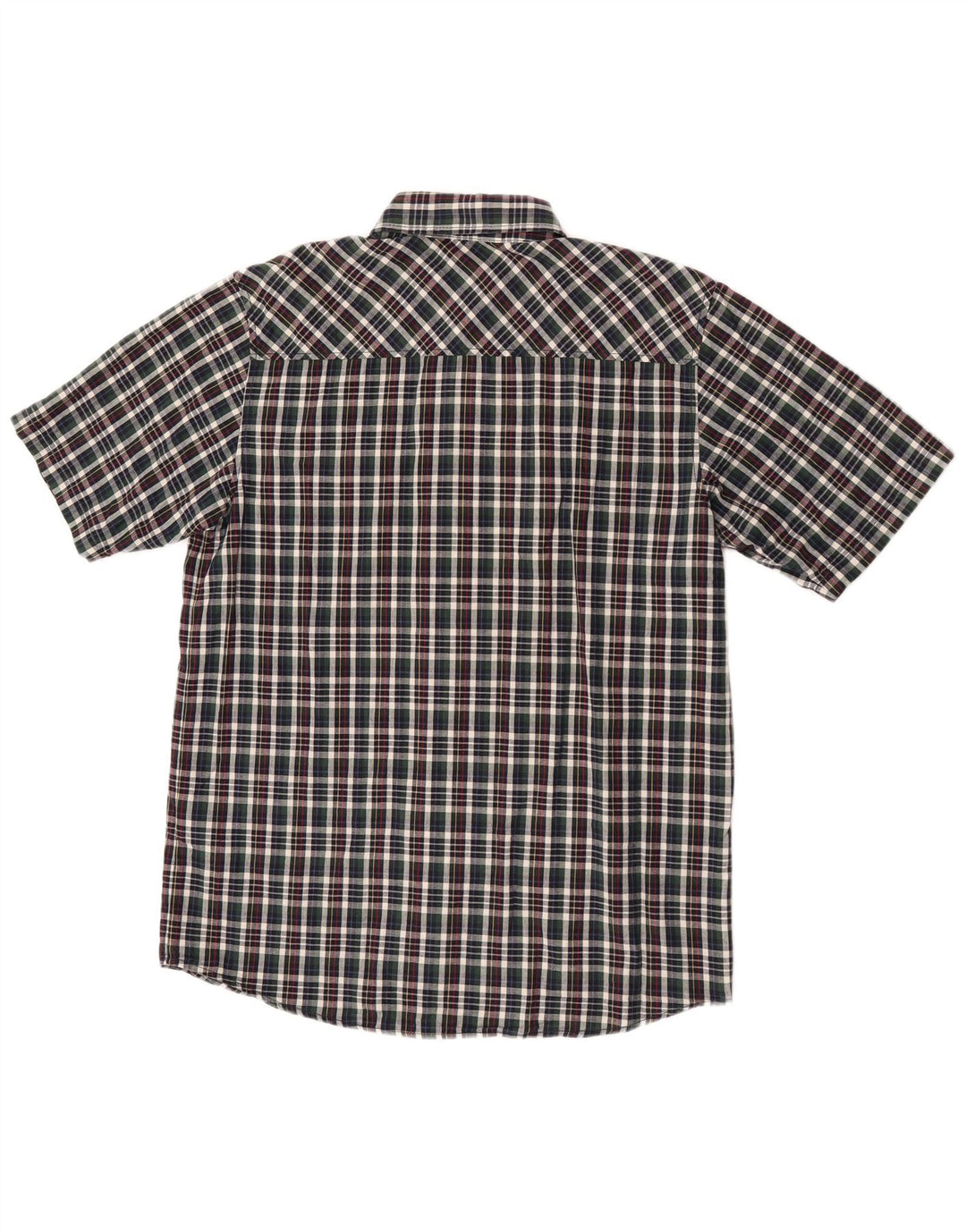 Camisa masculina de manga curta Carhartt de algodão xadrez médio multicolorido