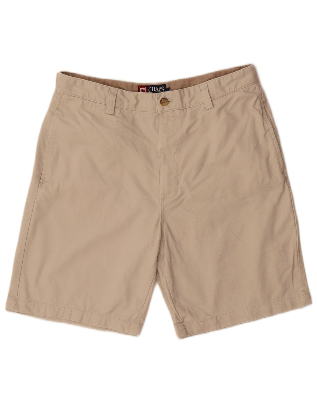 Shorts Chino Masculino Chaps W34 Grande Algodão Bege