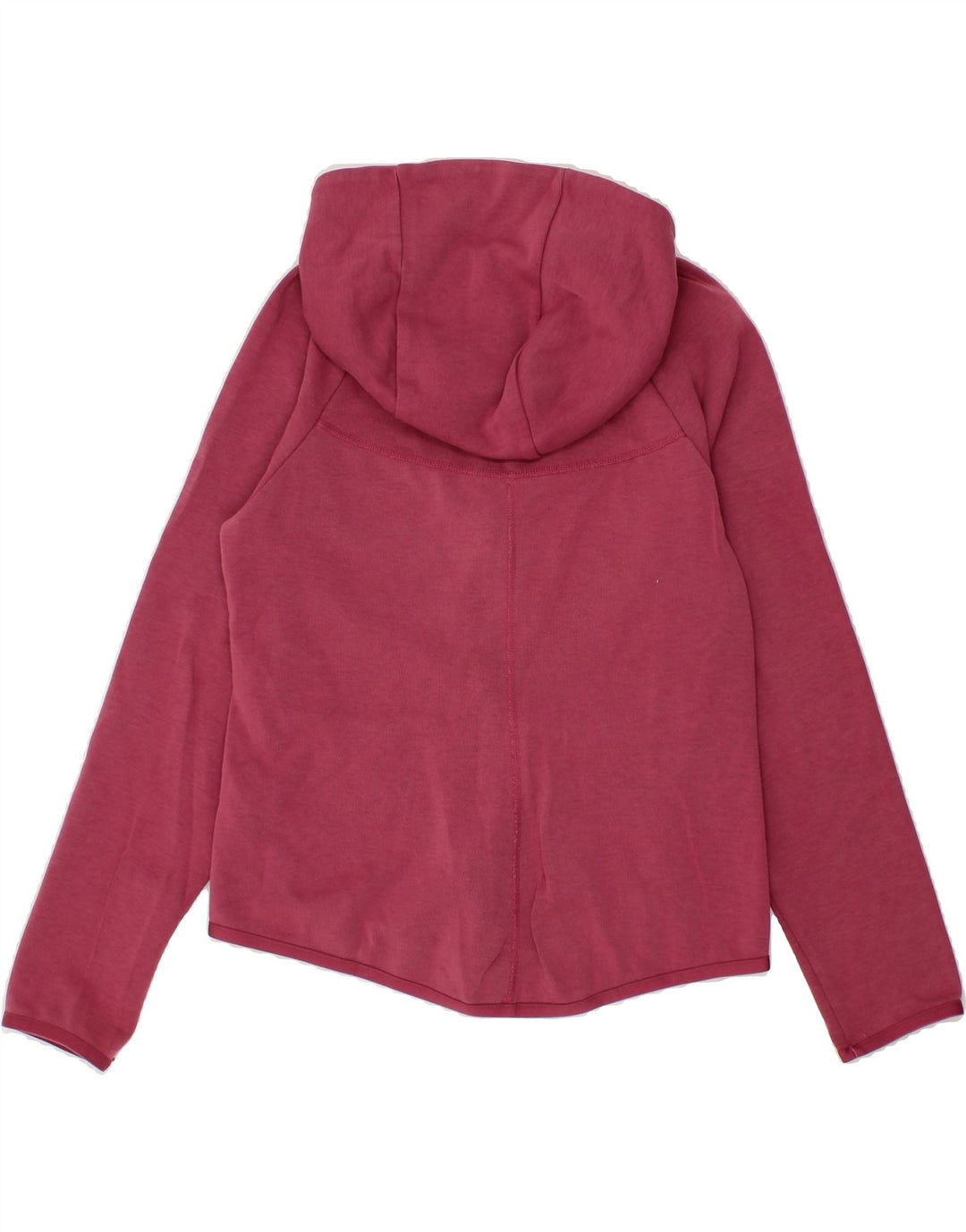 NIKE Womens Zip Hoodie Sweater UK 10 Small Red Cotton Vintage Nike and Second-Hand Nike from Messina Hembry 