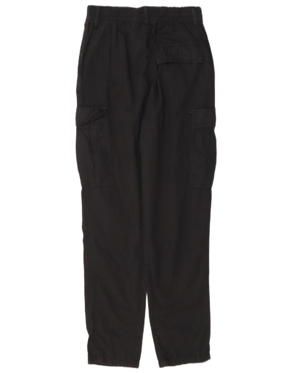 Calça cargo feminina Zara cintura alta solta ajuste UE 34 2XS W24 L28 preta