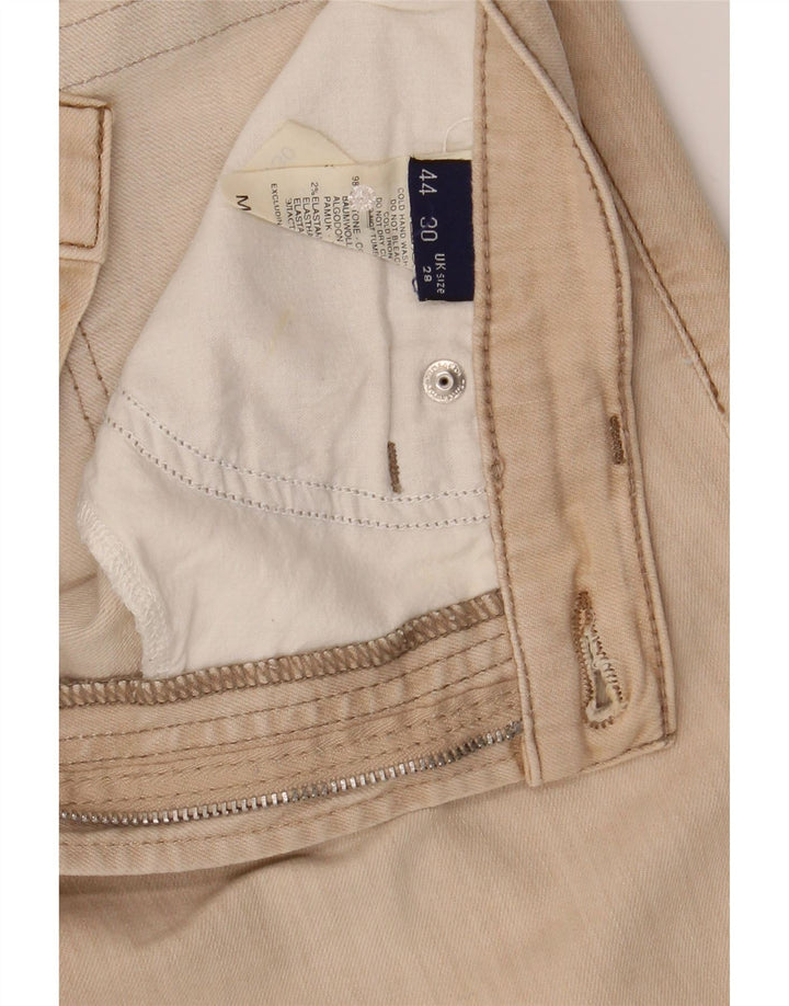 TRUSSARDI Womens Straight Jeans W28 L34 Beige Cotton Vintage Trussardi and Second-Hand Trussardi from Messina Hembry 