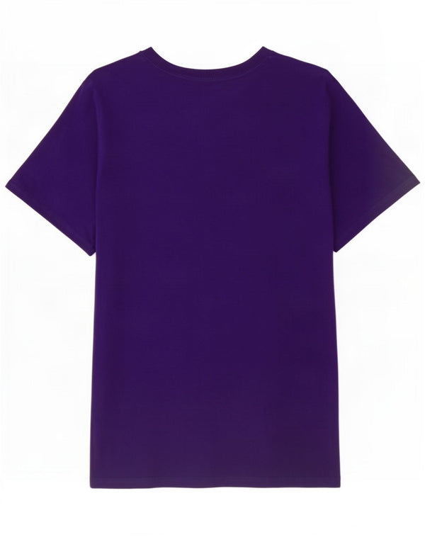 Adidas Mens Graphic T-Shirt Top Médio Algodão Roxo