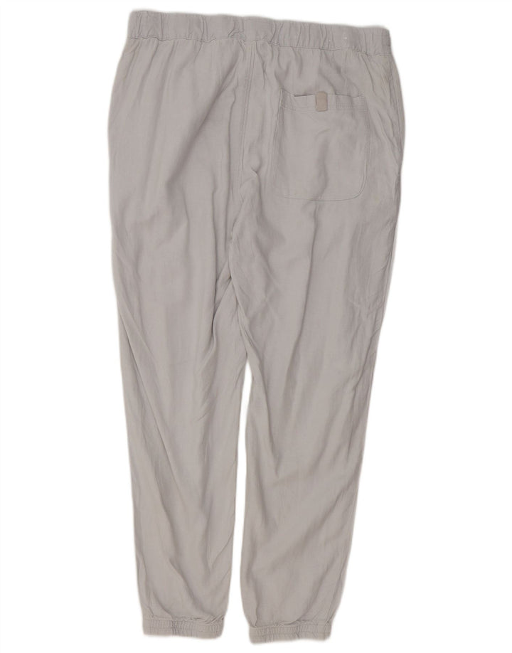 Calça jogger feminina Zara Chino grande W32 L28 cinza