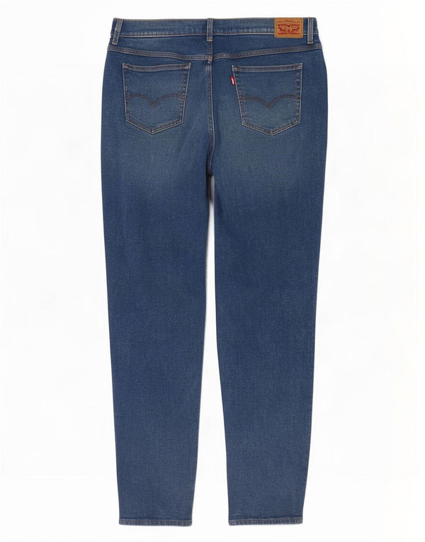 Calça jeans feminina Levi's Mom Jean cintura alta cônica W34 L28 algodão azul