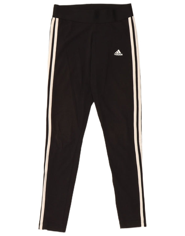 Leggings Adidas Femininas UK 8/10 Pequenas Algodão Preto