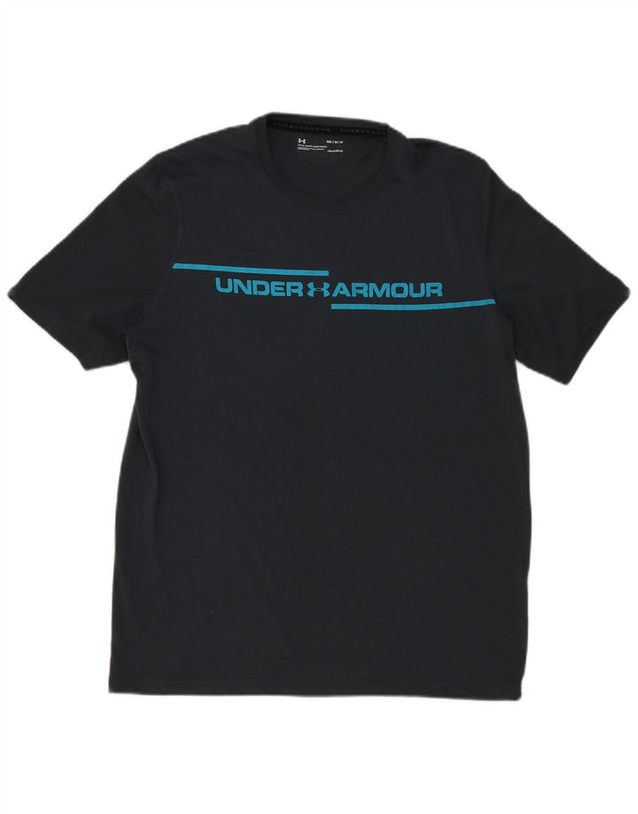 Camiseta masculina Under Armour Heat Gear Graphic cinza médio