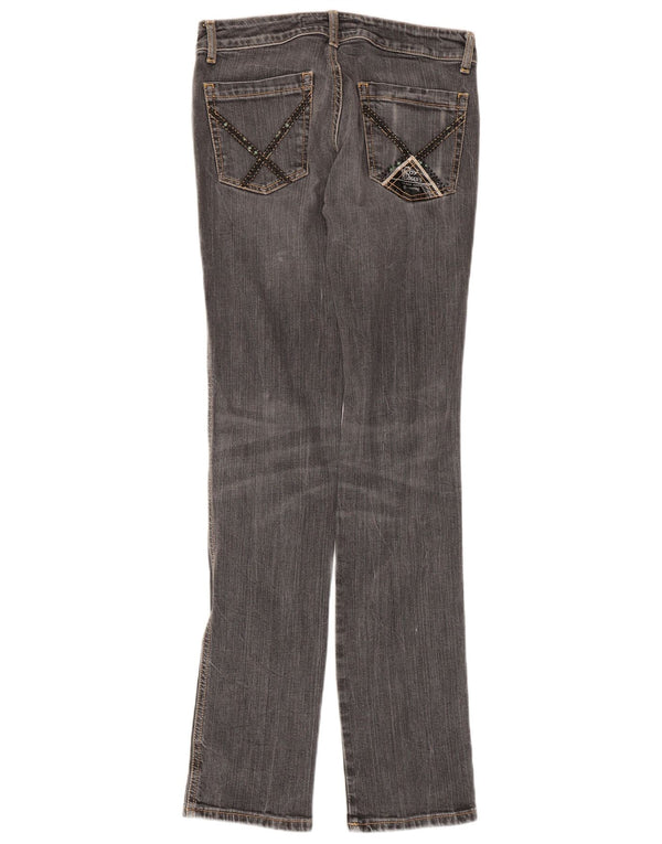 Calça jeans feminina Roy Rogers W27 L33 cinza algodão