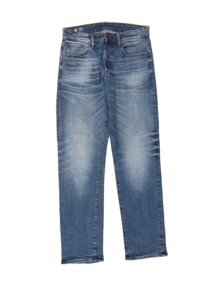 G-STAR Mens 3301 Straight Jeans W30 L32 Blue Cotton Vintage G-Star and Second-Hand G-Star from Messina Hembry 