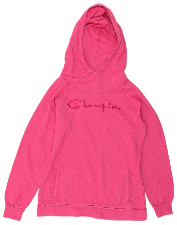 CHAMPION Suéter feminino com capuz gráfico UK 16 grande rosa