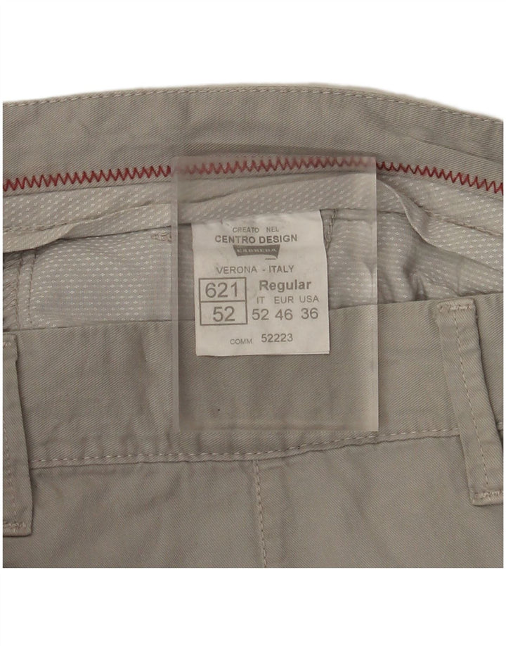 CARRERA Mens Chino Shorts W36 Grande Algodão Cinza