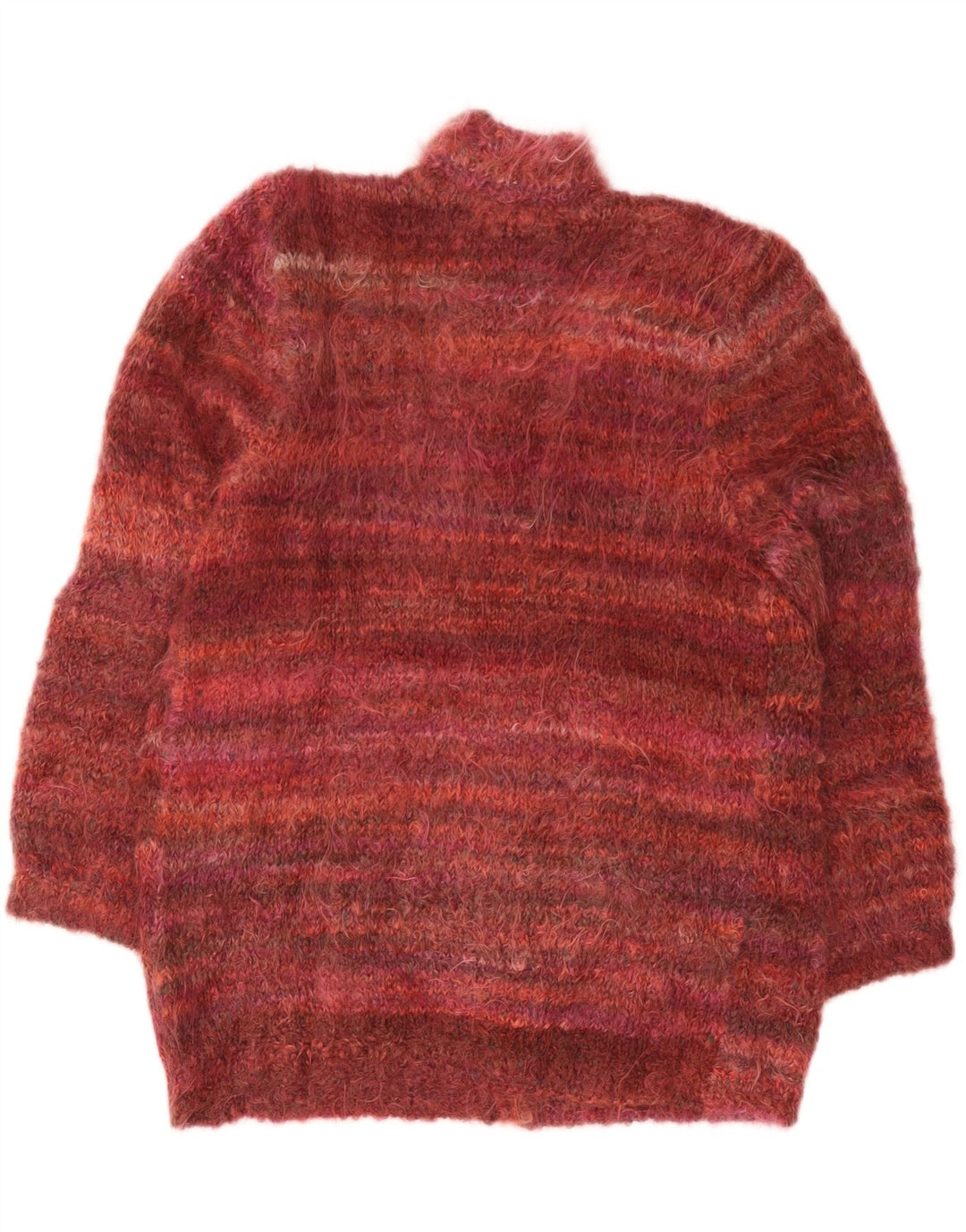 Suéter cardigã feminino vintage de grandes dimensões Reino Unido 18 XL Borgonha