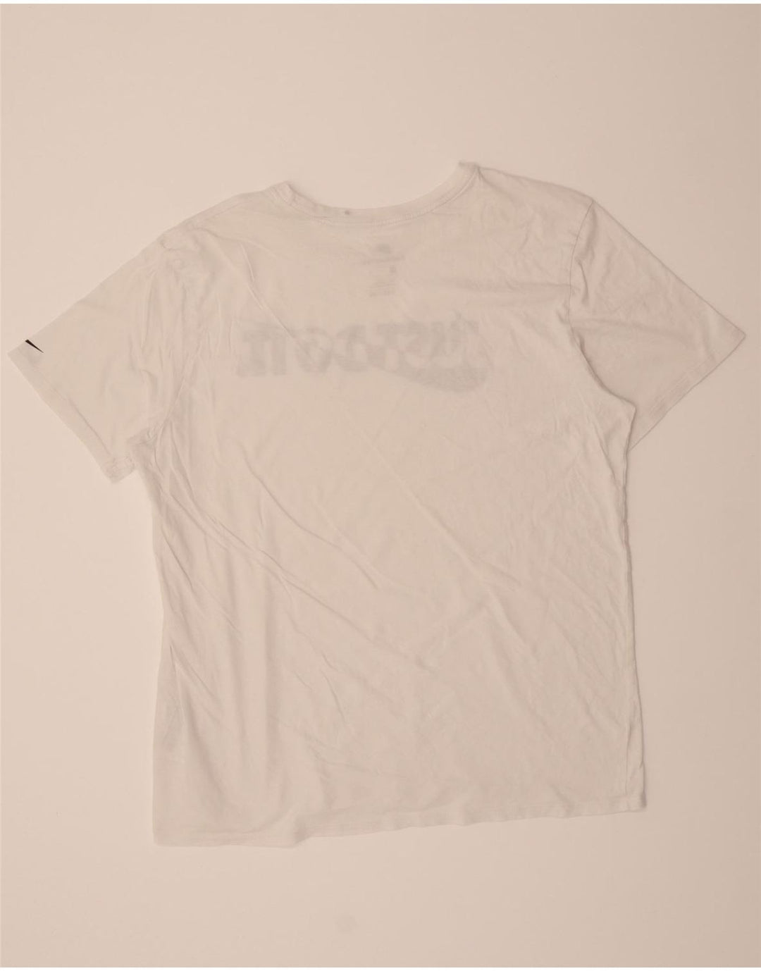 NIKE Mens Graphic T-Shirt Top XL White Cotton Vintage Nike and Second-Hand Nike from Messina Hembry 
