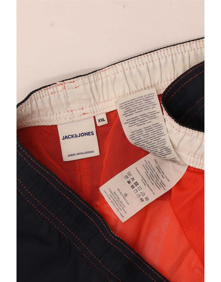 Shorts de natação masculino Jack & Jones 2XL poliéster listrado multicolorido