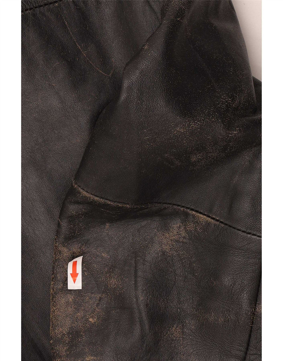 Jaqueta de couro vintage masculina para motociclista IT 54 2XL couro preto