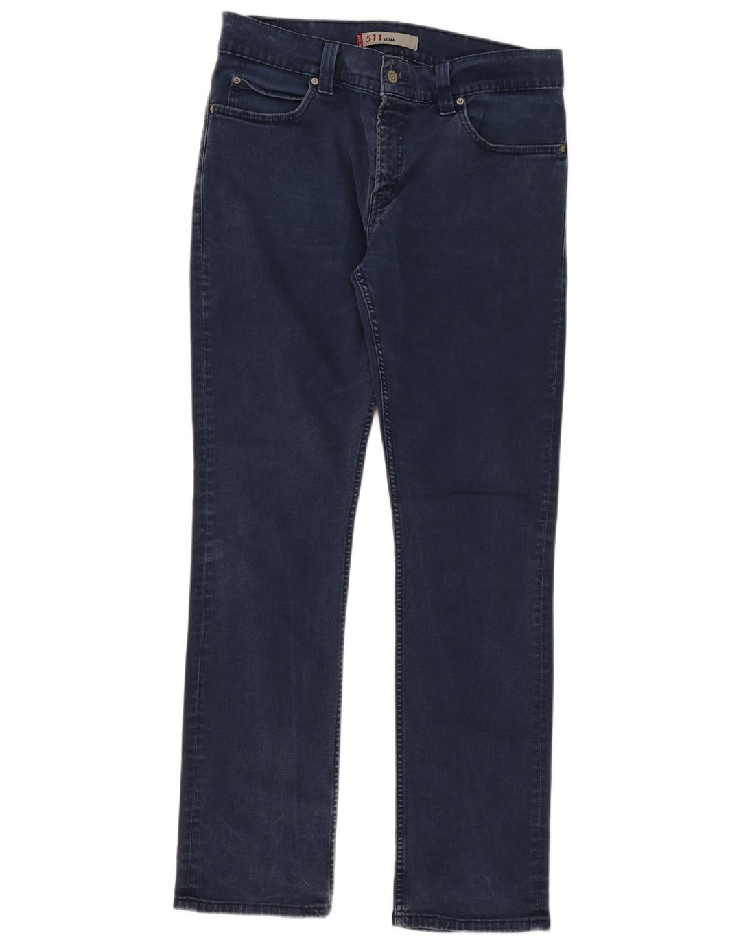Calça jeans feminina Levi's 511 Slim W36 L34 azul marinho algodão