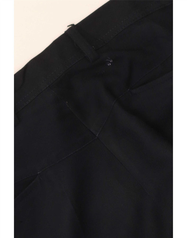 Calça masculina reta casual Farah W42 L29 poliéster azul marinho