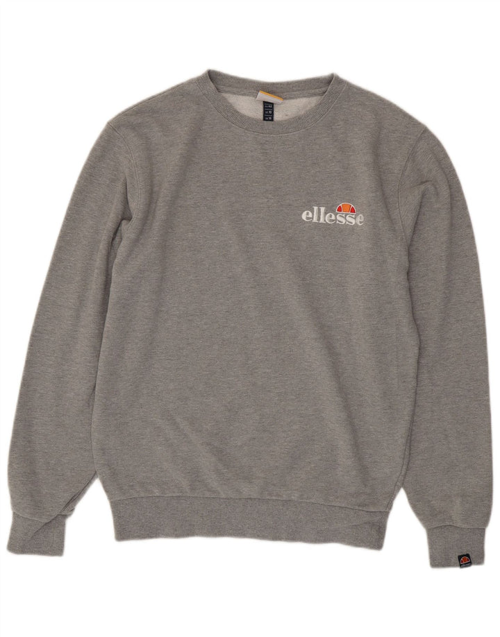 Suéter gráfico feminino Ellesse Reino Unido 14 grande algodão cinza