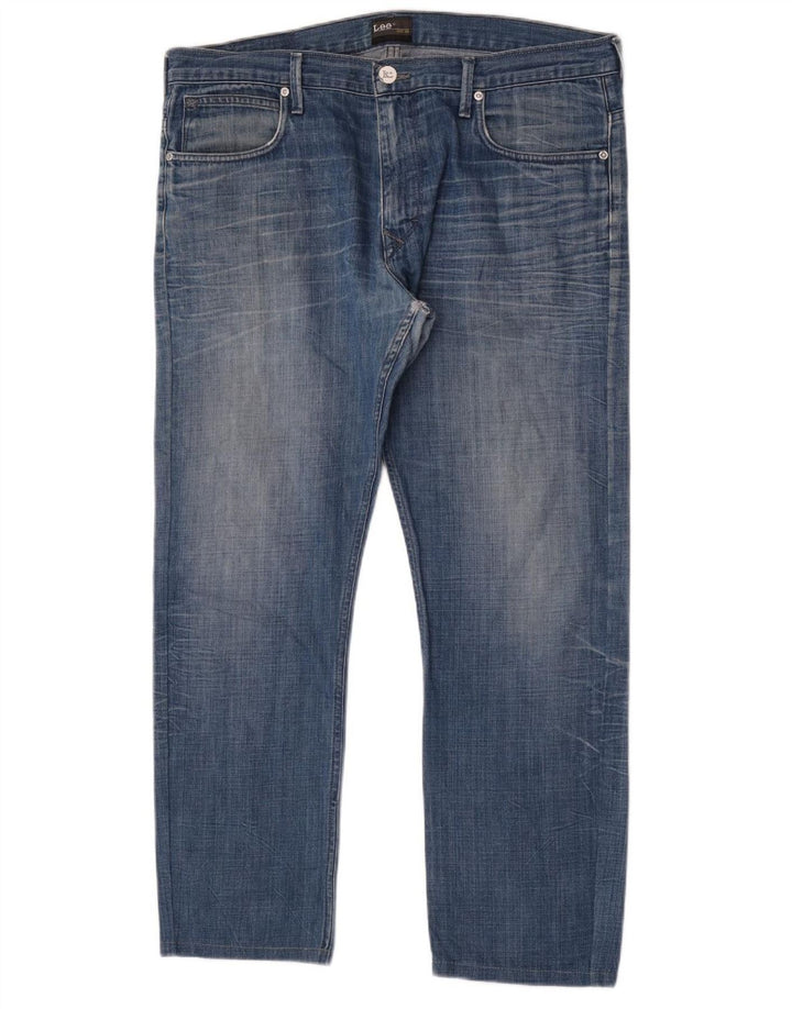 Lee Mens Zed Straight Jeans W38 L30 Azul Algodão