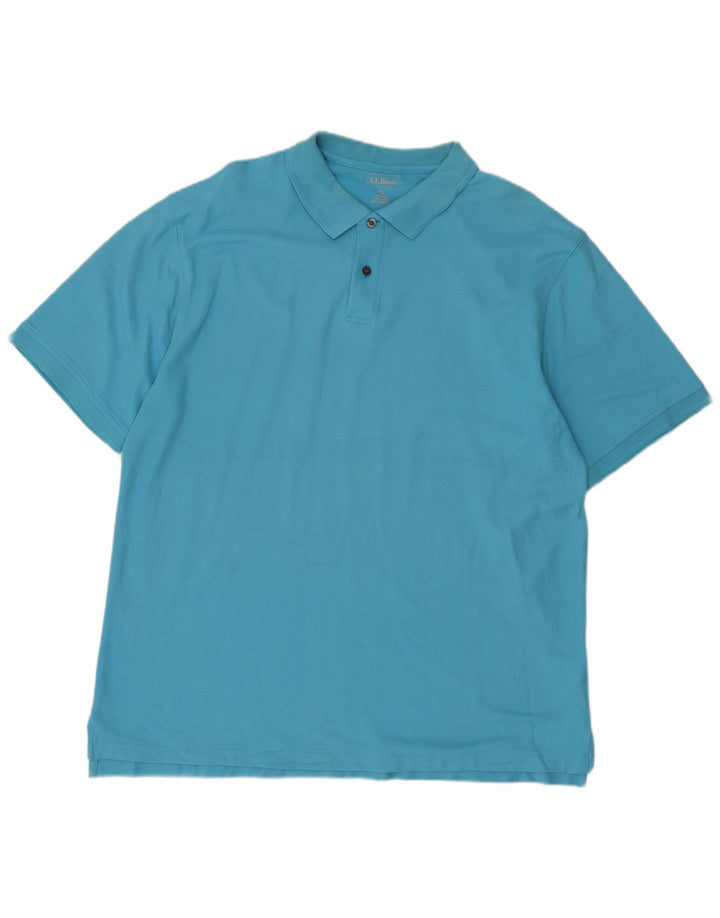 Camisa polo masculina L.L.BEAN XL algodão azul