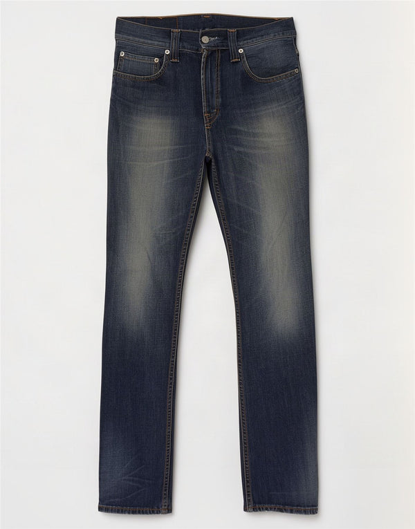 Levi's Masculino 506 Straight Jeans W30 L34 Azul Marinho Algodão