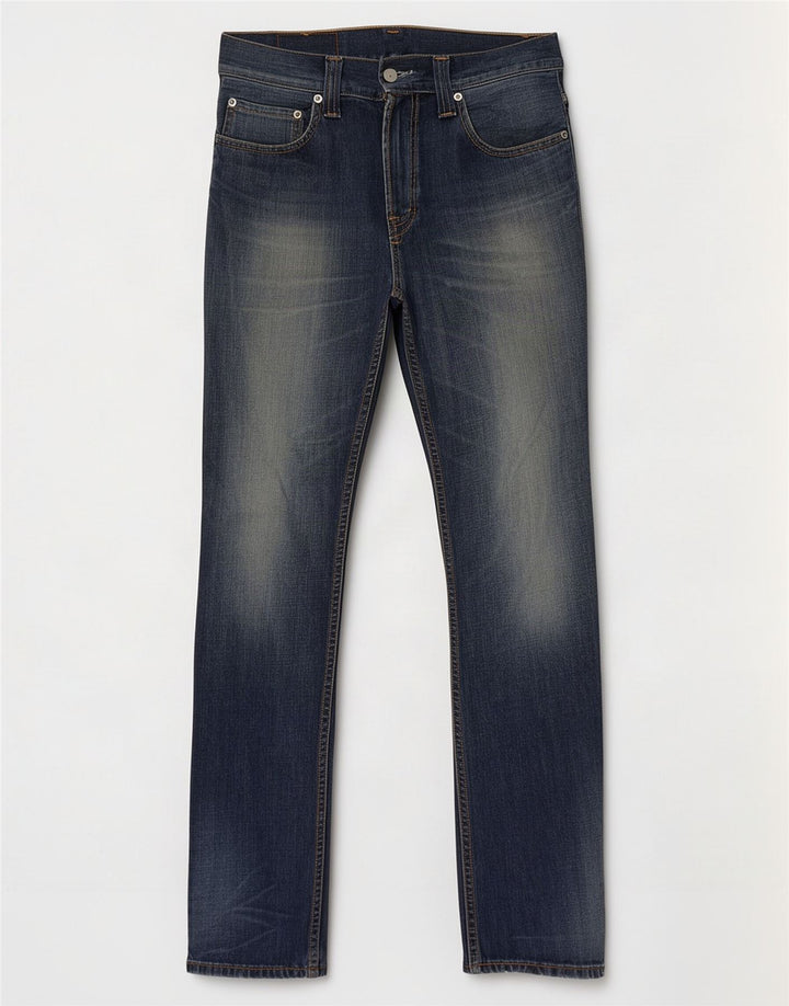 Levi's Masculino 506 Straight Jeans W30 L34 Azul Marinho Algodão