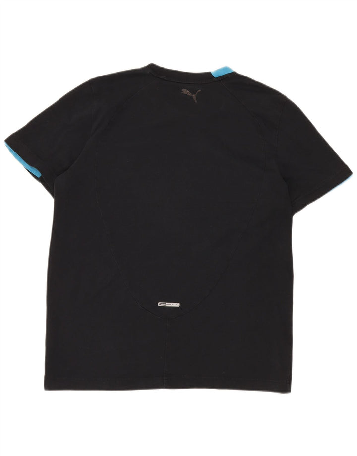 Camiseta masculina PUMA Graphic Top médio algodão preto