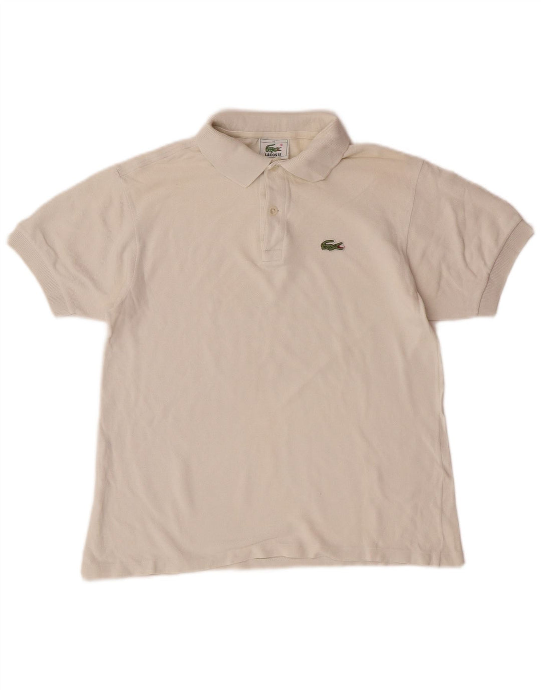 Polo Lacoste Menino 13-14 Anos Branco Algodão