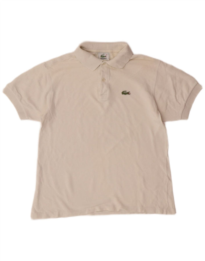 Polo Lacoste Menino 13-14 Anos Branco Algodão