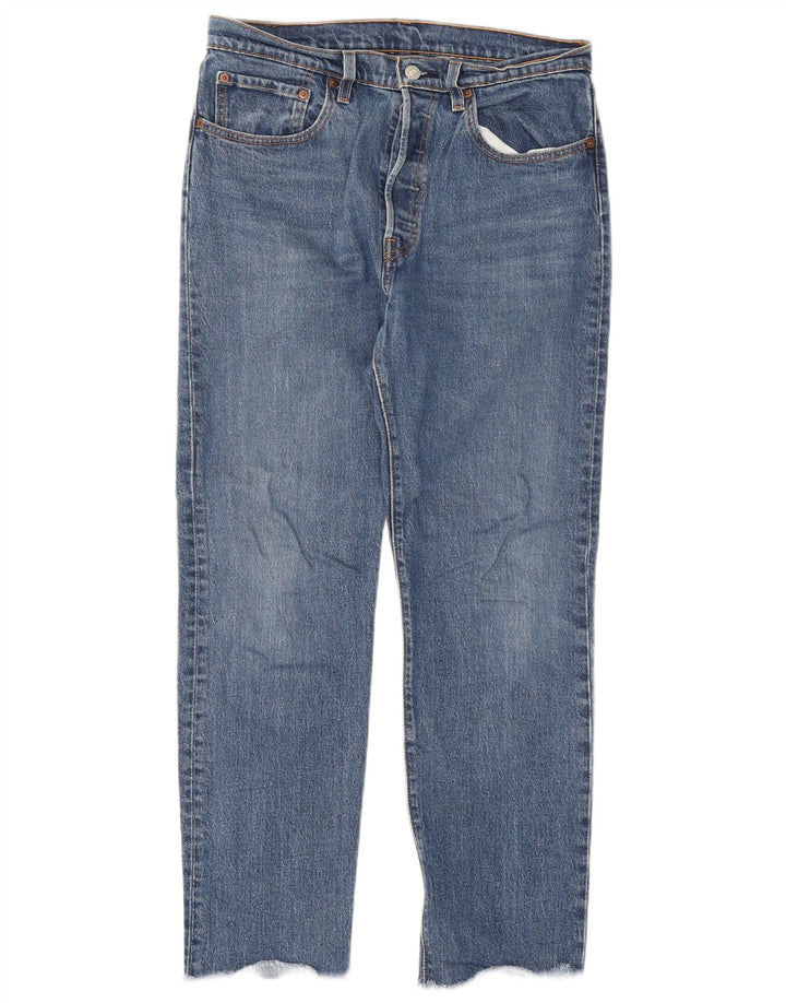 Levi's Masculino 501 Straight Jeans W30 L30 Azul Algodão