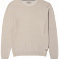 Jack & Jones Suéter masculino com gola redonda grande branco