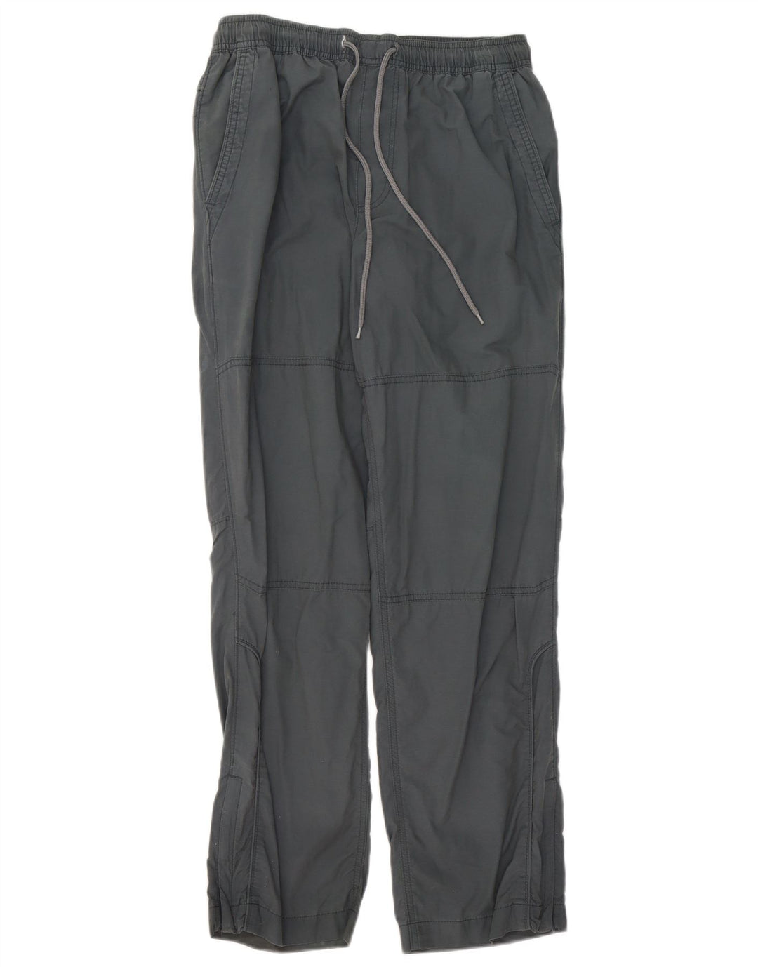 Calça casual reta masculina Marks & Spencer W32 L32 cinza