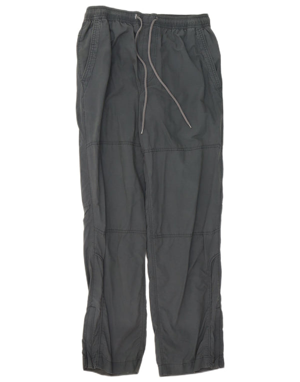 Calça casual reta masculina Marks & Spencer W32 L32 cinza