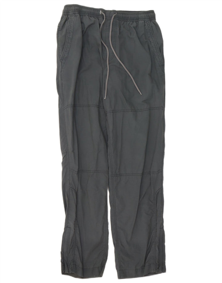 Calça casual reta masculina Marks & Spencer W32 L32 cinza
