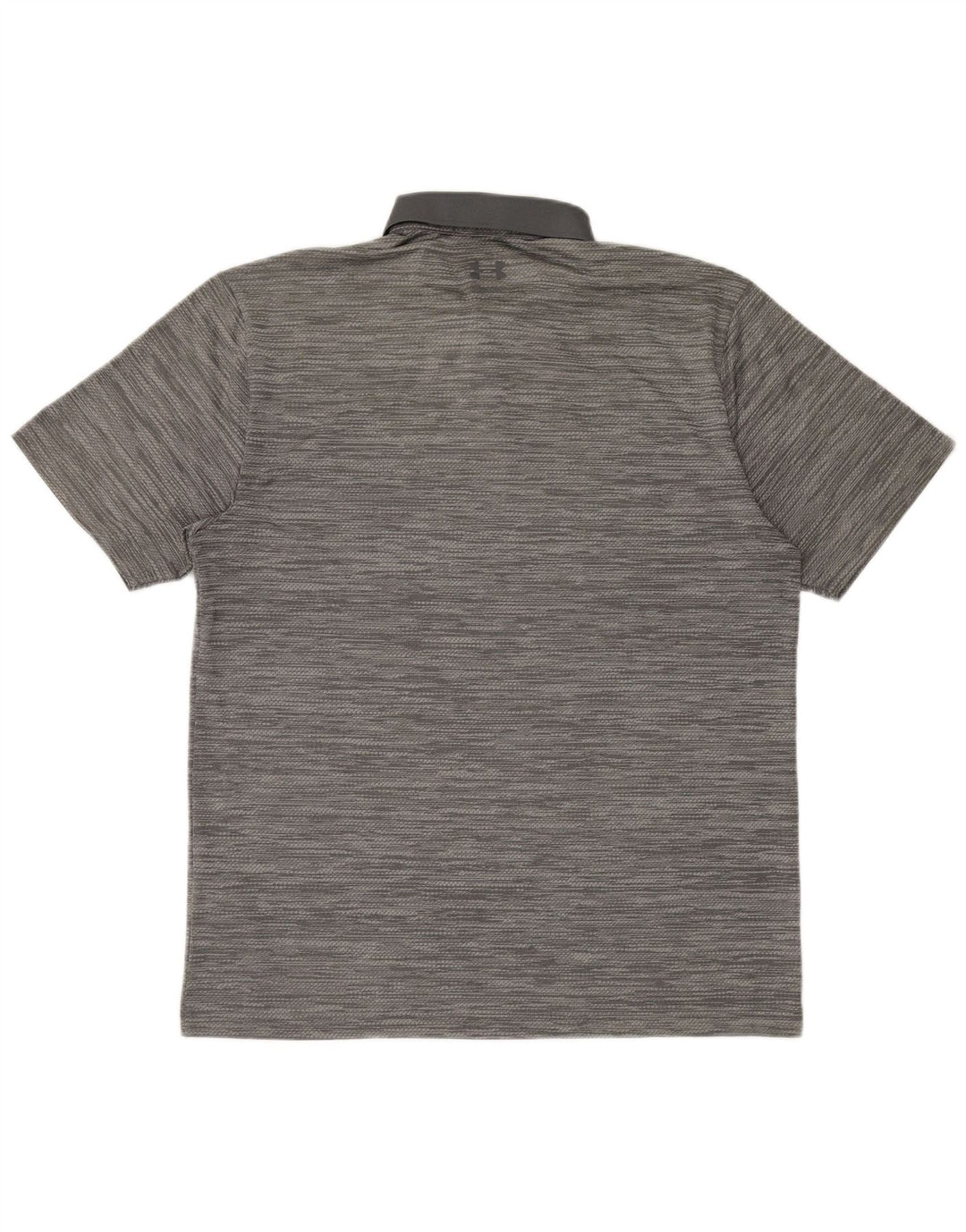 Camisa polo masculina Under Armour grande poliéster manchado cinza
