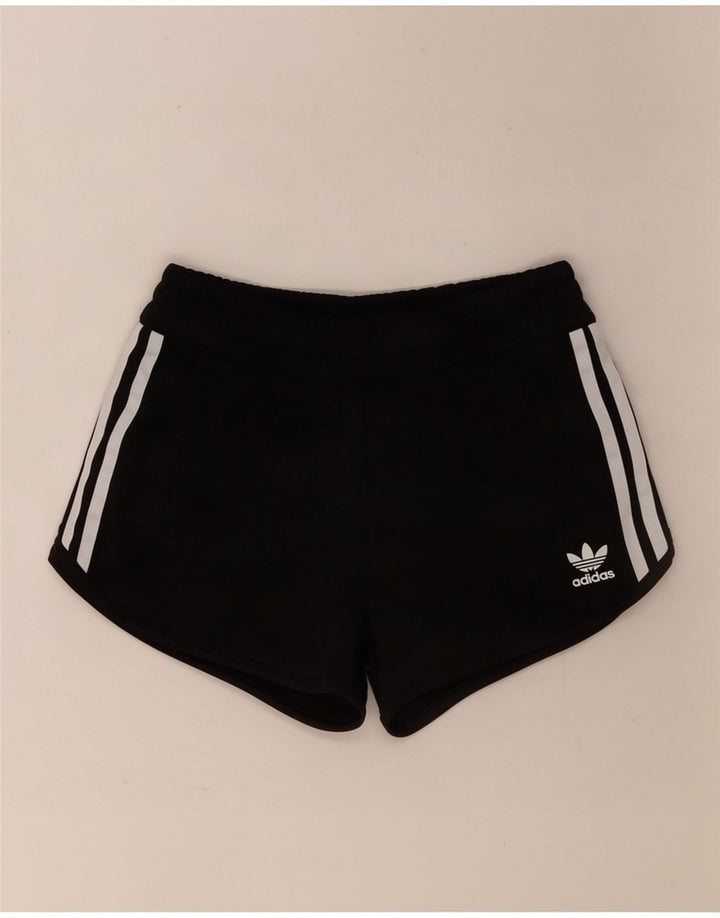 Shorts esportivos femininos Adidas UK 10 pequeno poliéster preto