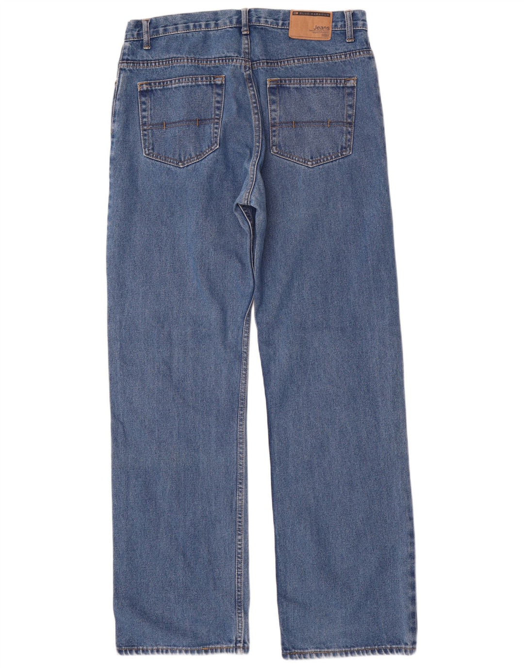 Calça jeans reta masculina Marks & Spencer Blue Harbor W34 L33 algodão
