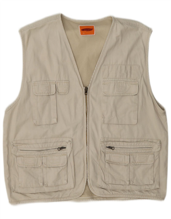 Lancelot Mens Utility Gilet UK 40 Grande Bege